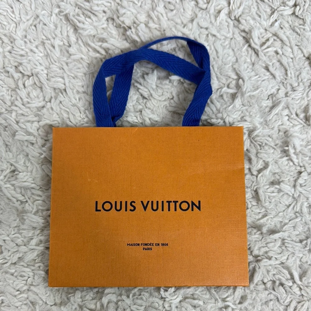 Louis Vuitton Orange Black Logo Mini Shopping Bag‎